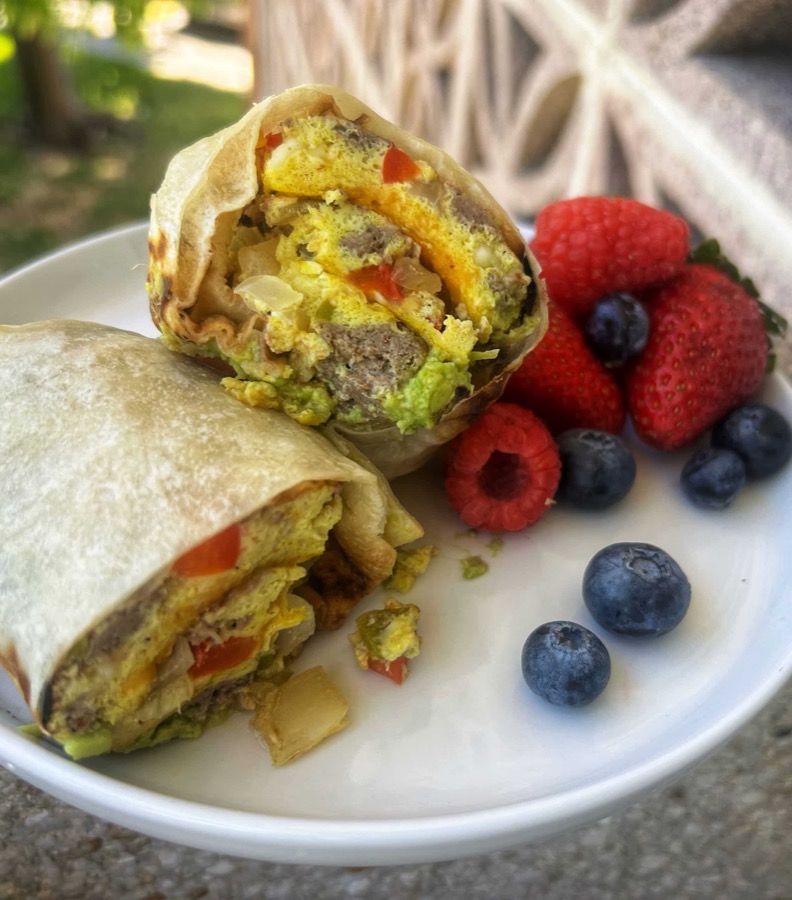 High Protein Meal-Prep Breakfast Burrito