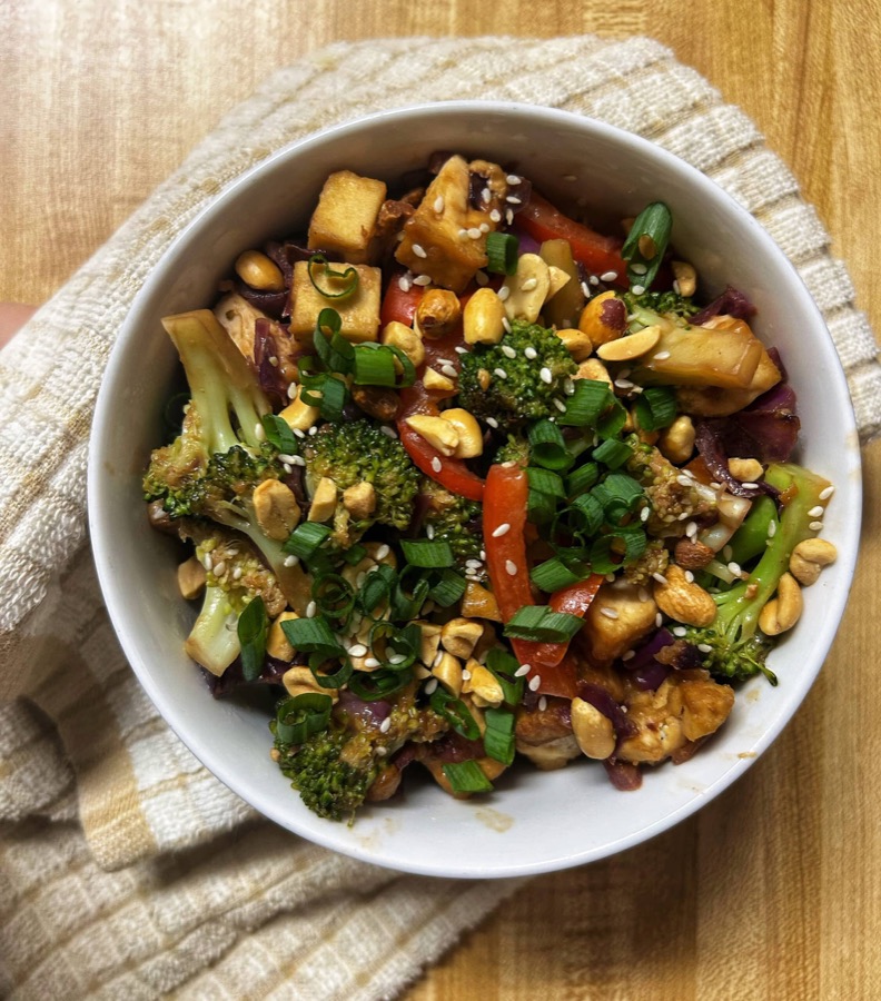 Peanut Tofu Stir Fry